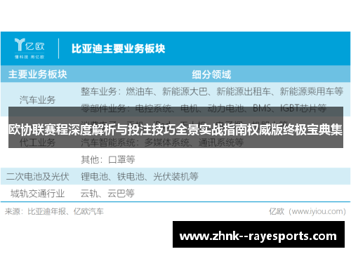欧协联赛程深度解析与投注技巧全景实战指南权威版终极宝典集