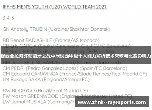 穆西亚拉对阵葡萄牙之战中展现西甲级个人能力解析技术突破与比赛影响力